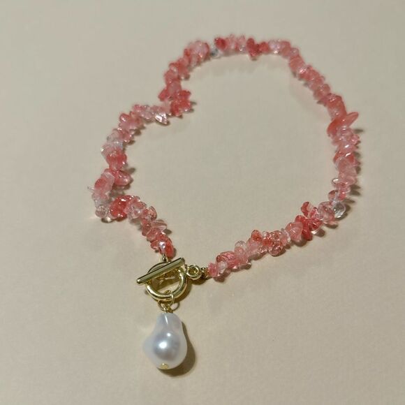 Beaded boho necklace N636 - Picture 2 of 3